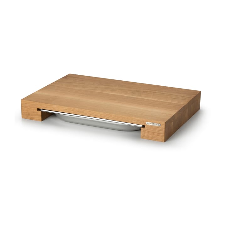 Snijplank eikenhout met 1 bak, 27x39 cm Continenta