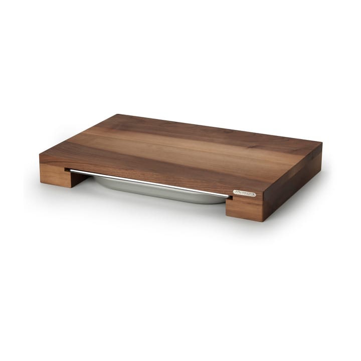 Snijplank walnoot met 1 bak, 27x39 cm Continenta
