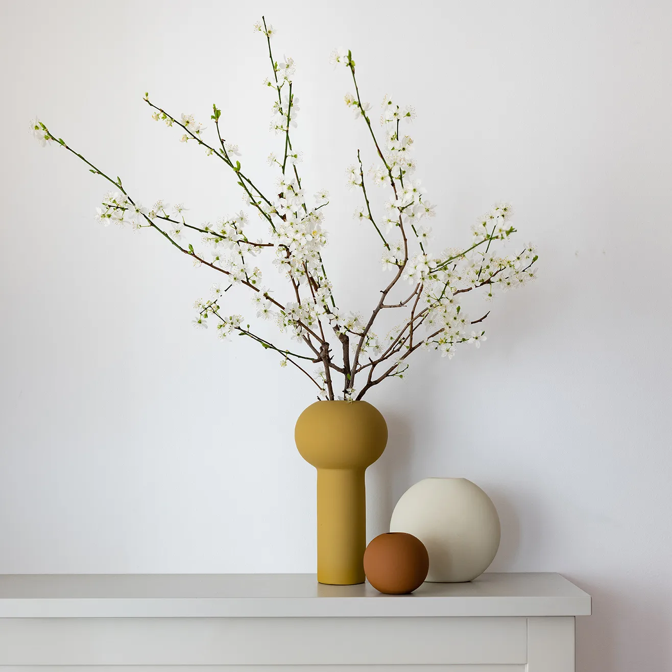 Ball vaas coconut, 8 cm Cooee Design