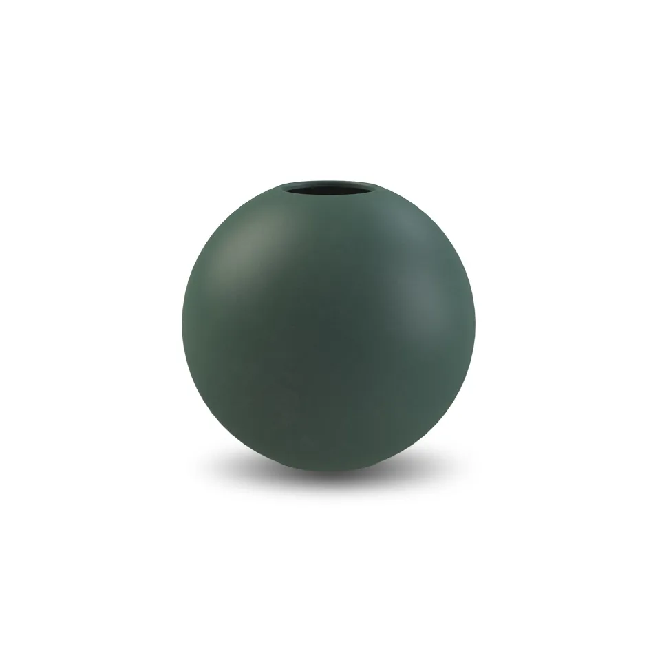 Ball vaas dark green, 8 cm. Cooee Design