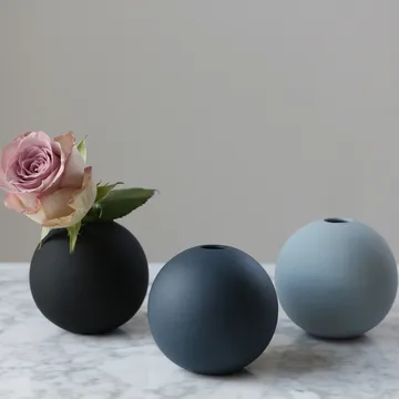 Ball vaas midnight blue - 8 cm - Cooee Design