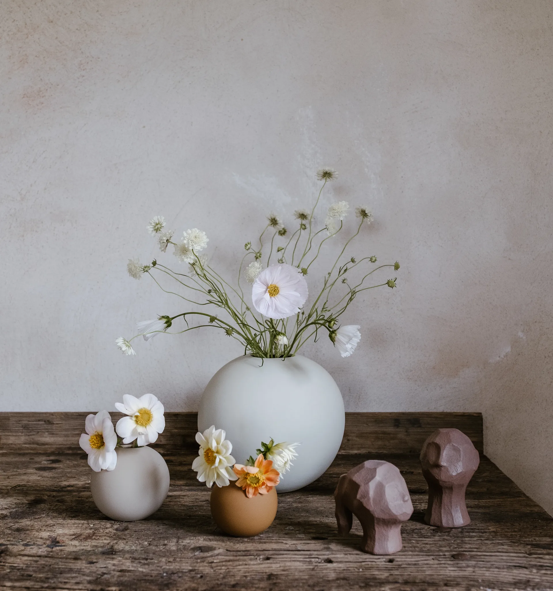 Ball vaas shell, 8 cm Cooee Design