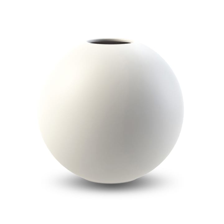 Ball vaas white - 20 cm. - Cooee Design