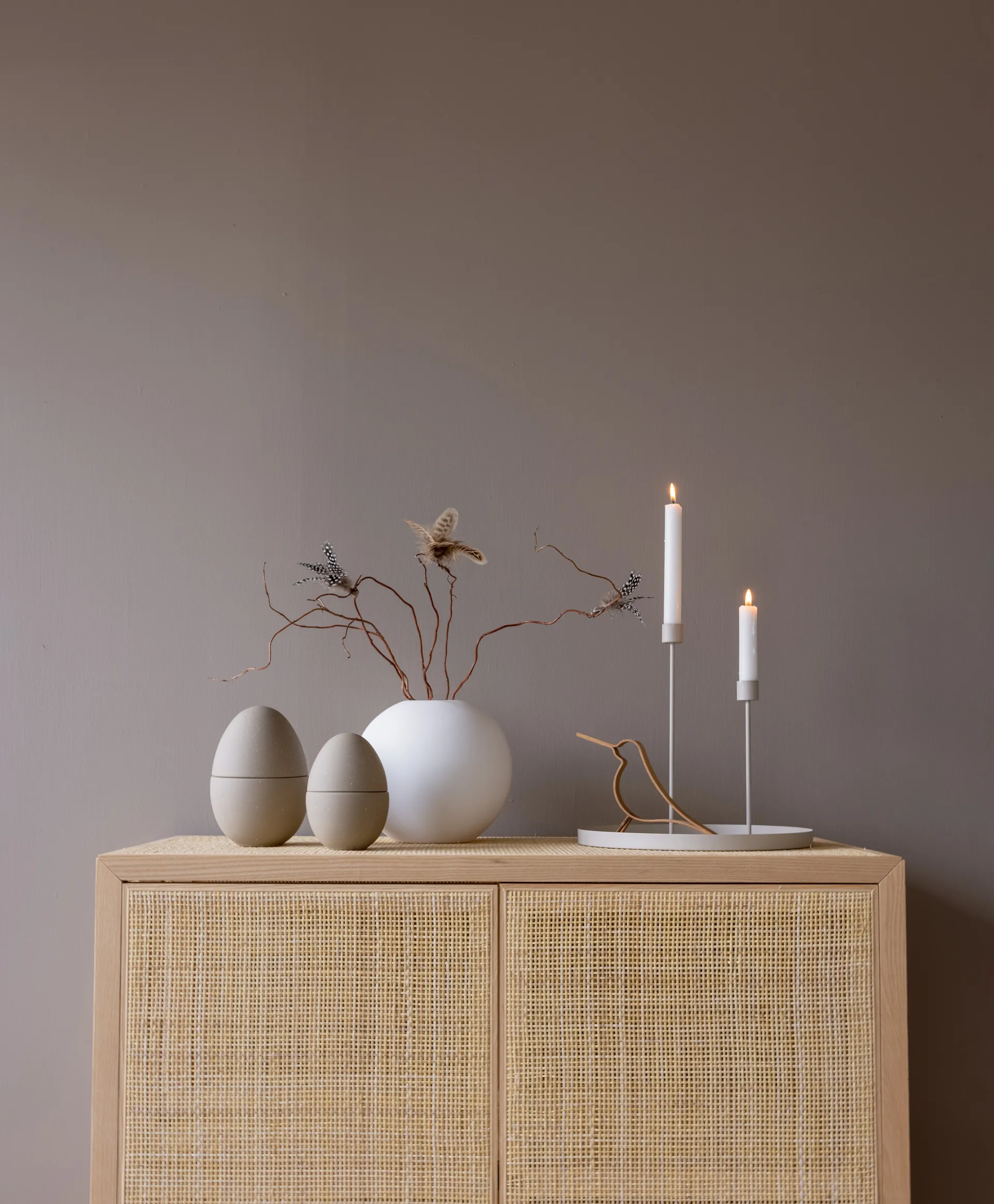 Bonbonnière kom 14 cm, Sand-shell Cooee Design