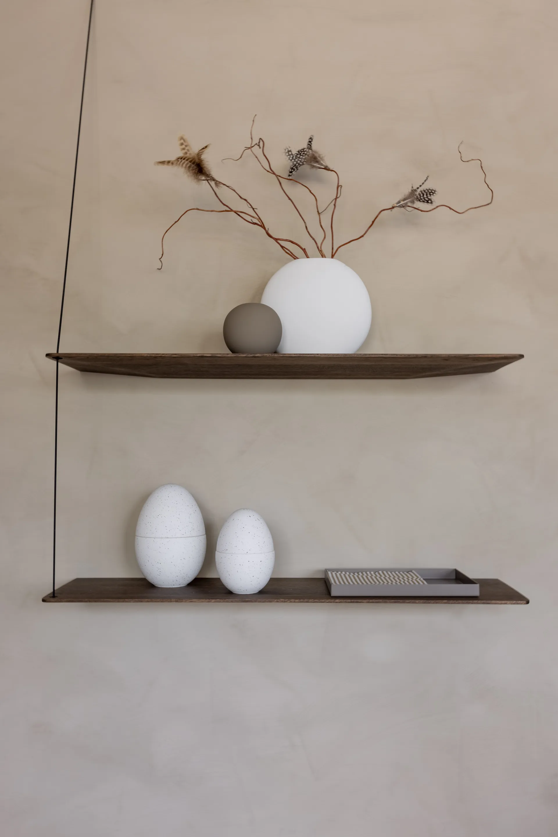 Bonbonnière kom 18 cm, White-mud Cooee Design
