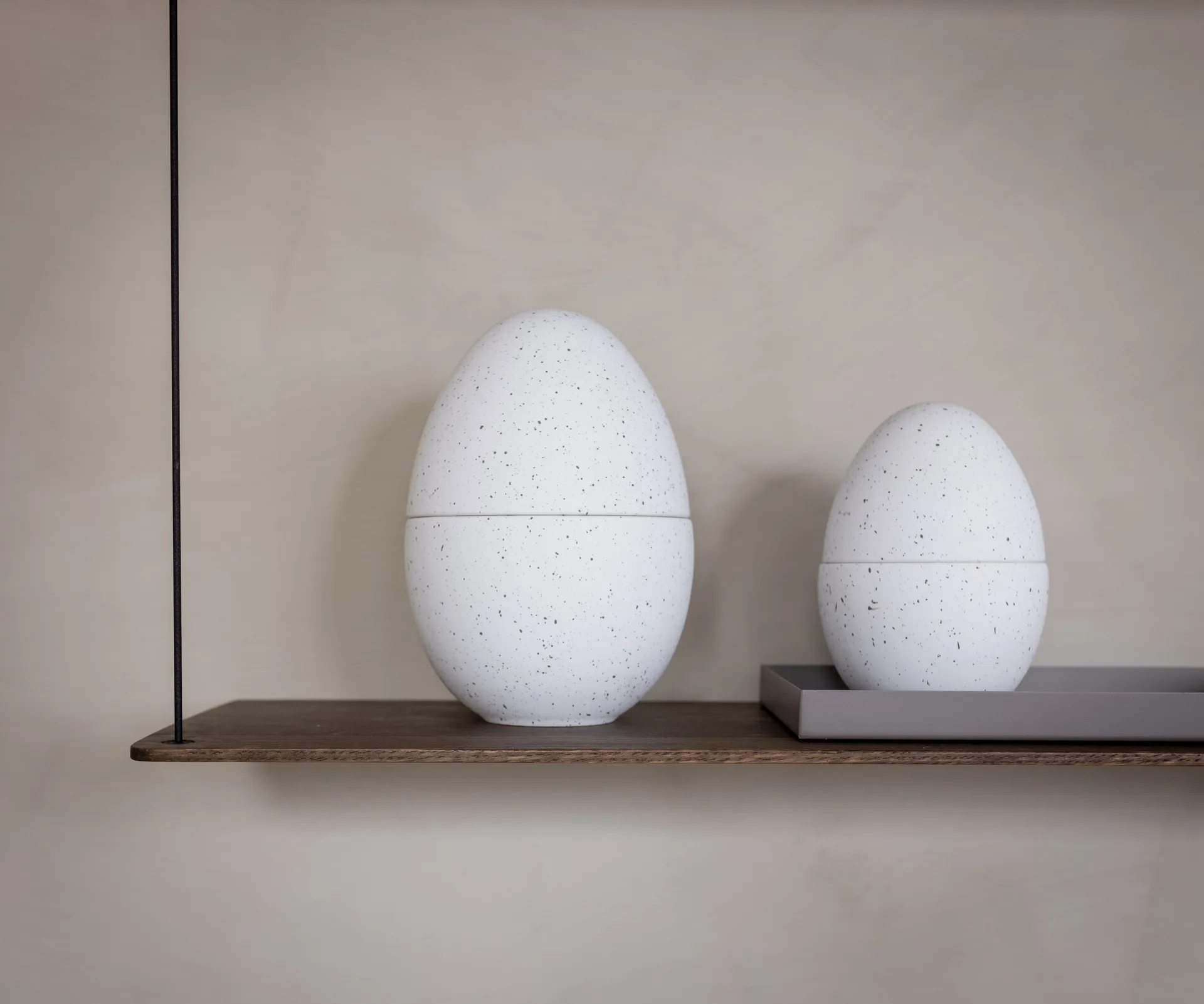 Bonbonnière kom 18 cm, White-mud Cooee Design