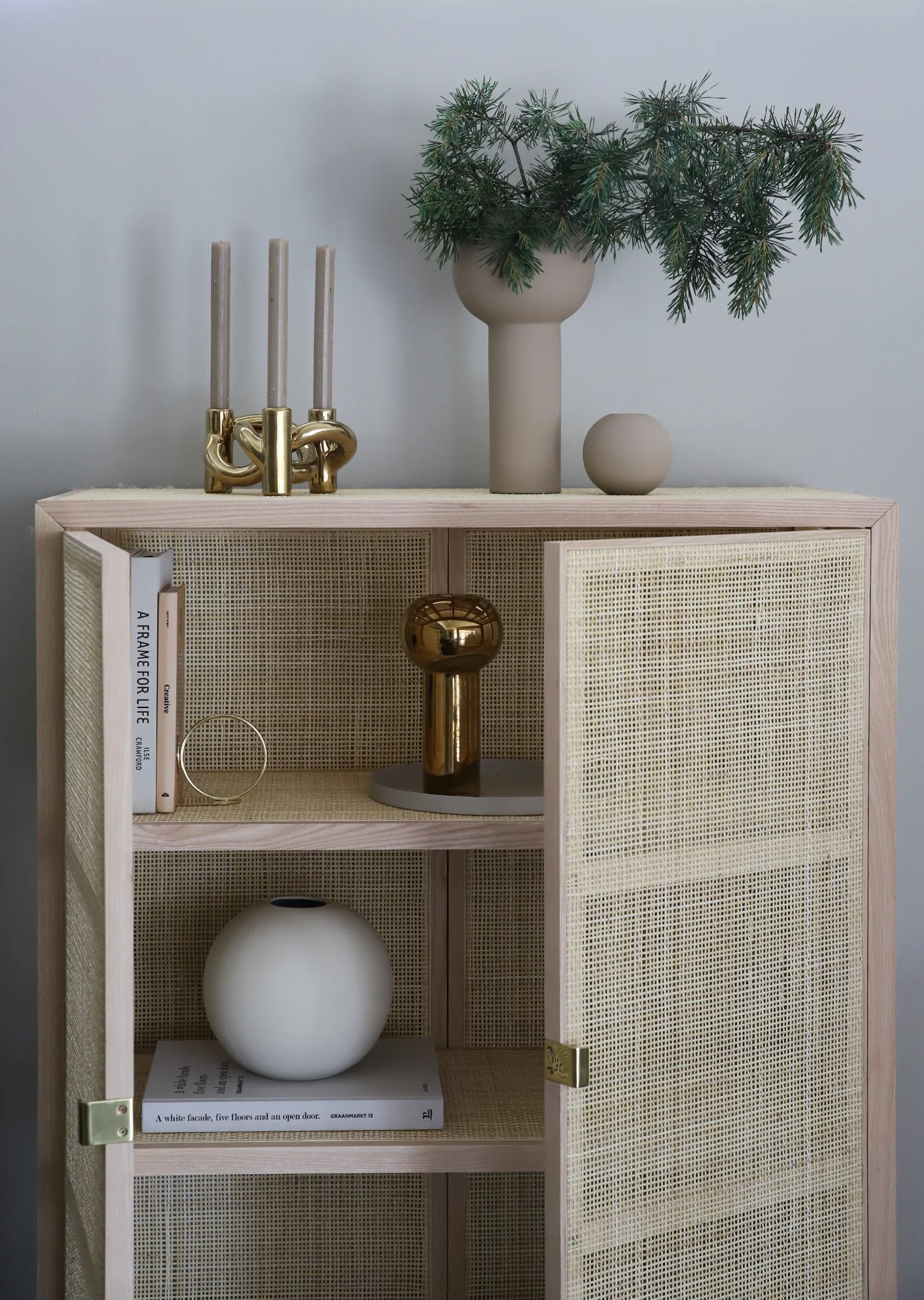 Book Ring boekensteun 10 cm, Messing Cooee Design