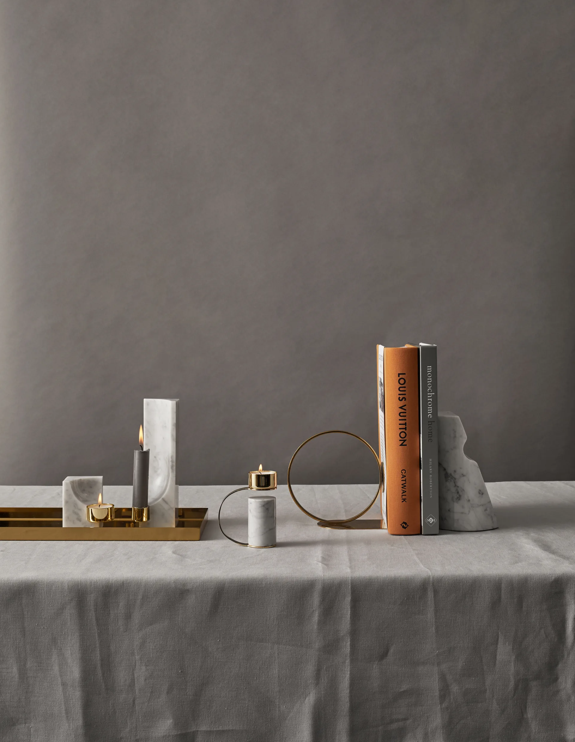 Book Ring boekensteun 15 cm, Messing Cooee Design