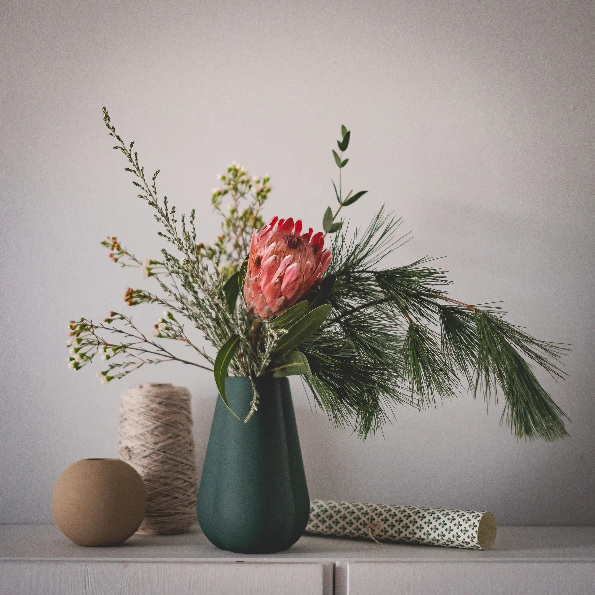 Clover vaas 25 cm, Dark green Cooee Design