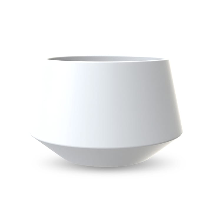Convex bloempot 17 cm. - white (wit) - Cooee Design
