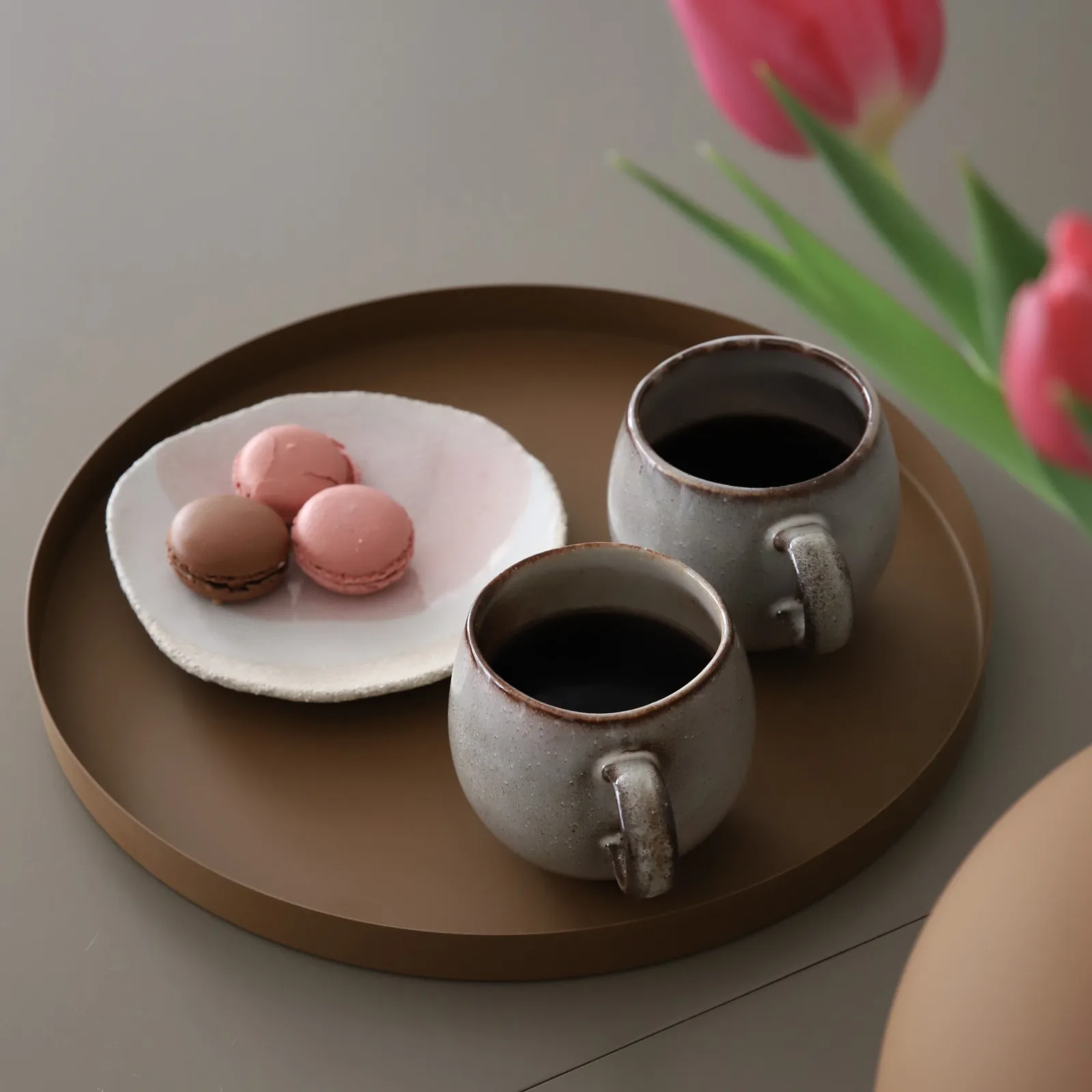 Cooee dienblad 30 cm. rond, Coconut Cooee Design