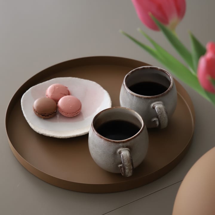 Cooee dienblad 30 cm. rond, Coconut Cooee Design