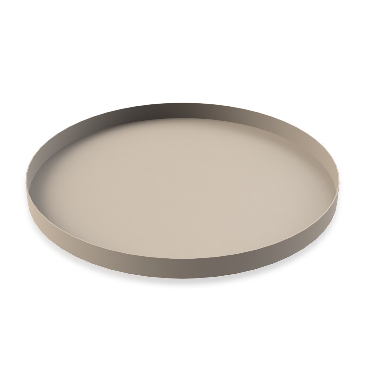 Cooee Design Cooee dienblad 40 cm. rond Sand | Scandinavisch Interieur | Dienbladen | Beige