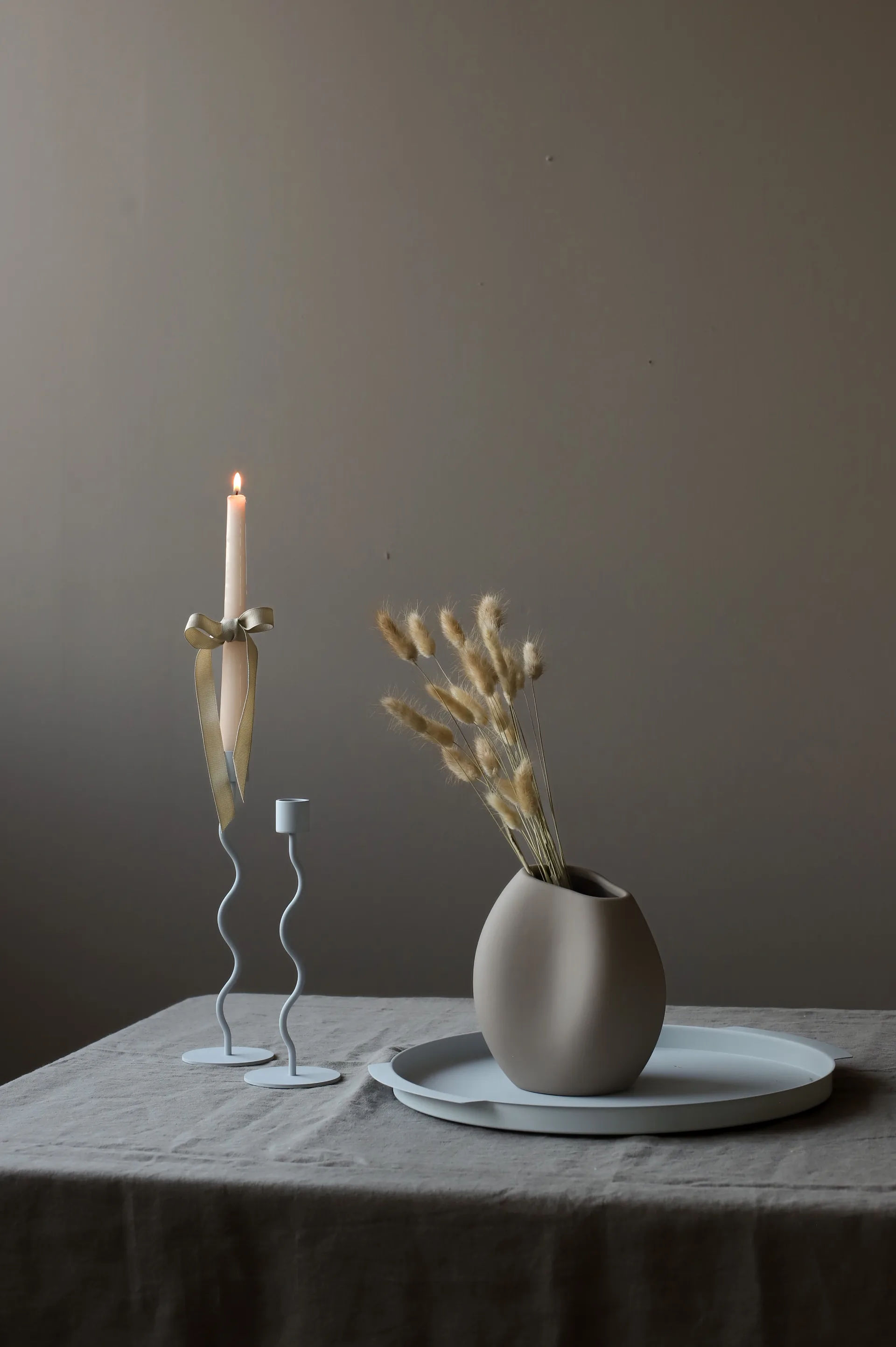 Cooee dienblad rond Ø35 cm, Pale blue Cooee Design