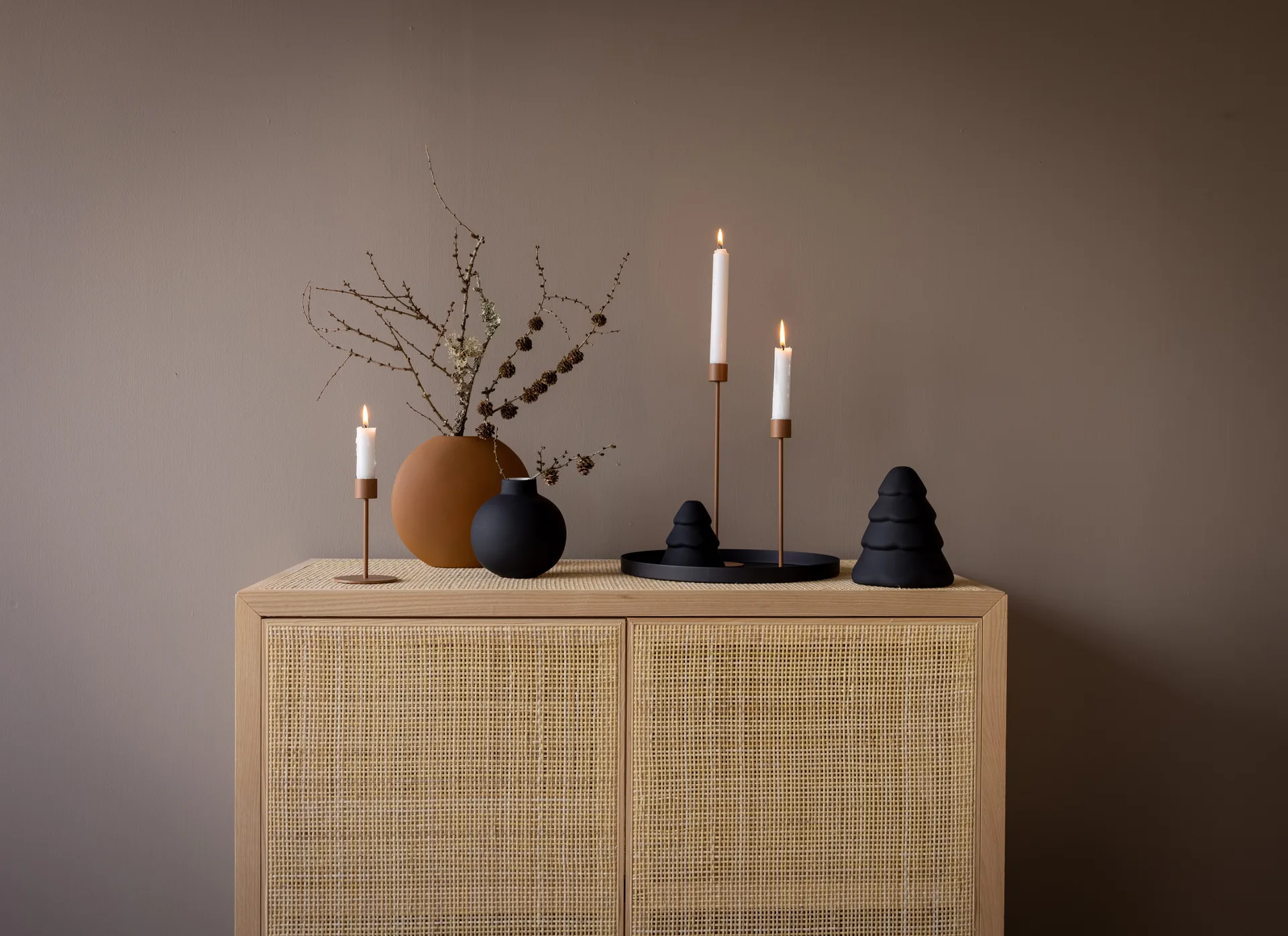 Cooee kandelaar 13 cm, Coconut Cooee Design