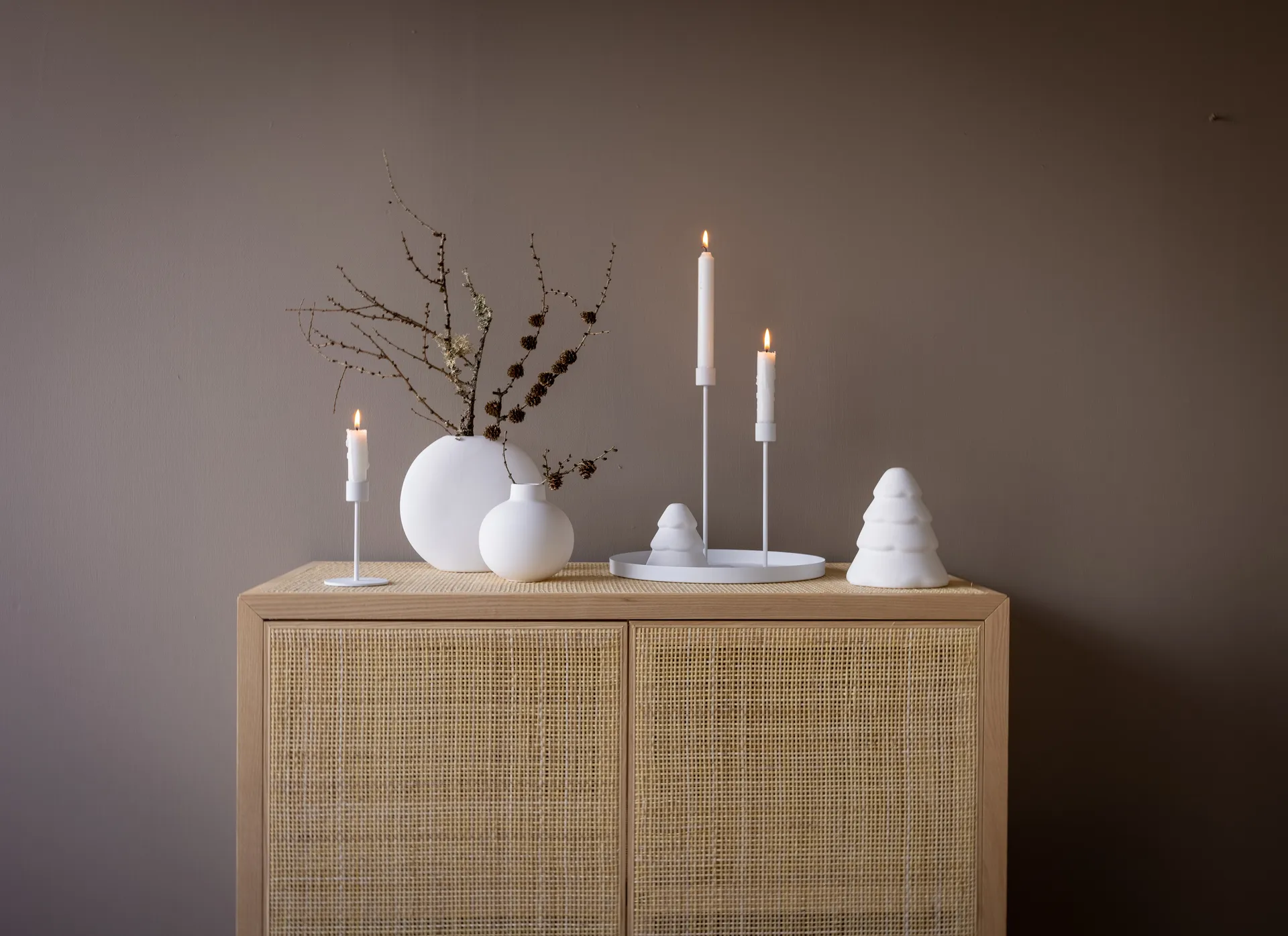 Cooee kandelaar 13 cm, White Cooee Design