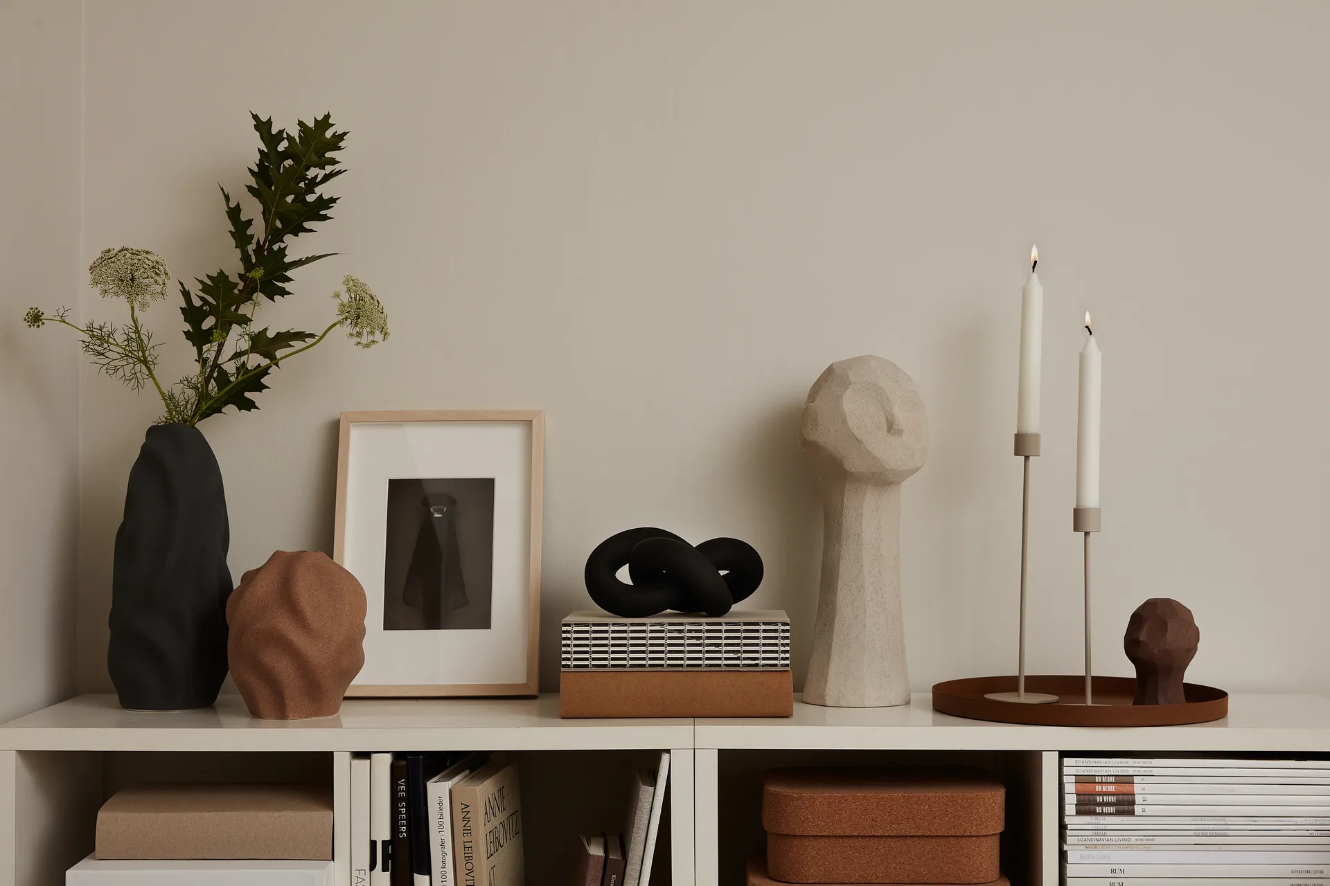 Cooee kandelaar 21 cm., sand (beige) Cooee Design