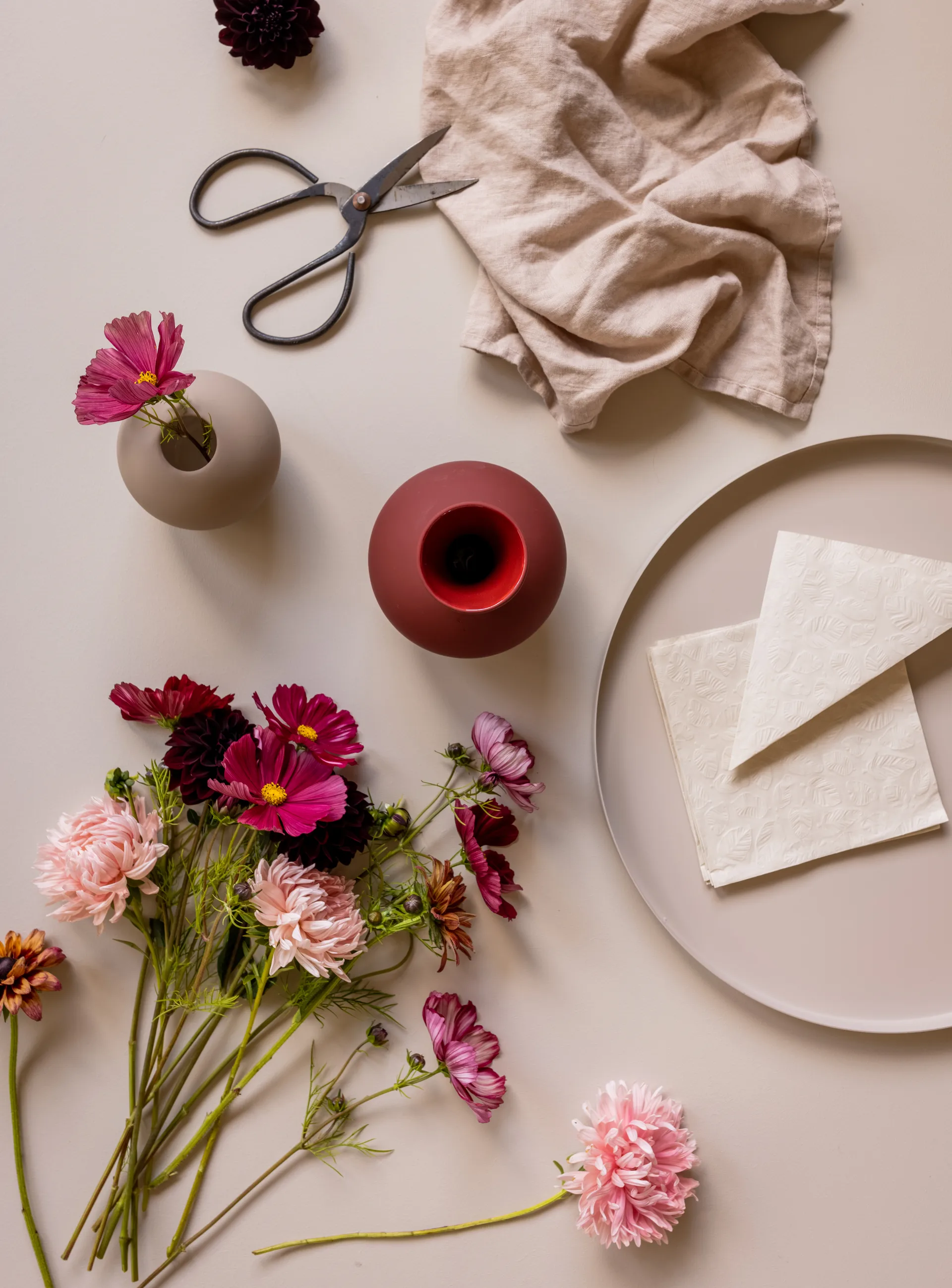 Cooee Leaf servet 33x33 cm 20-pack, Shell Cooee Design