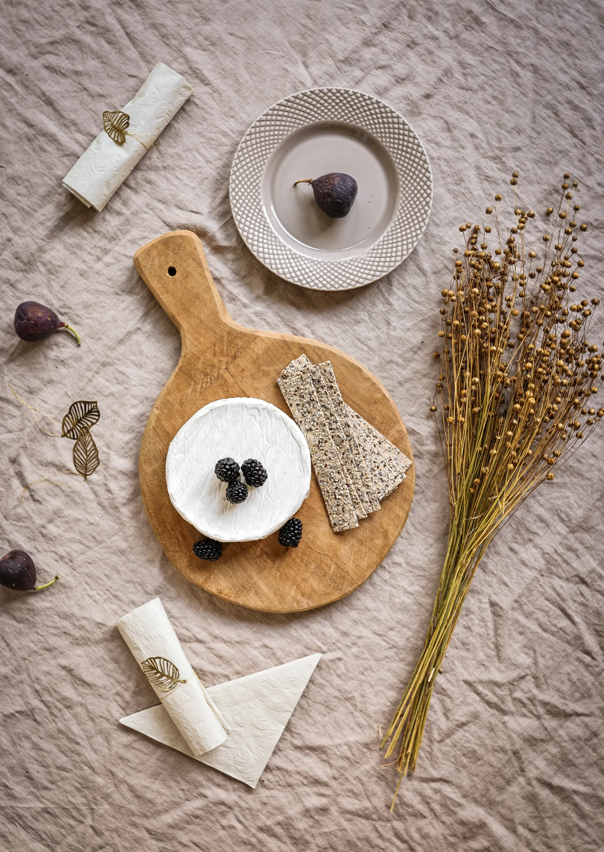 Cooee Leaf servet 33x33 cm 20-pack, Shell Cooee Design