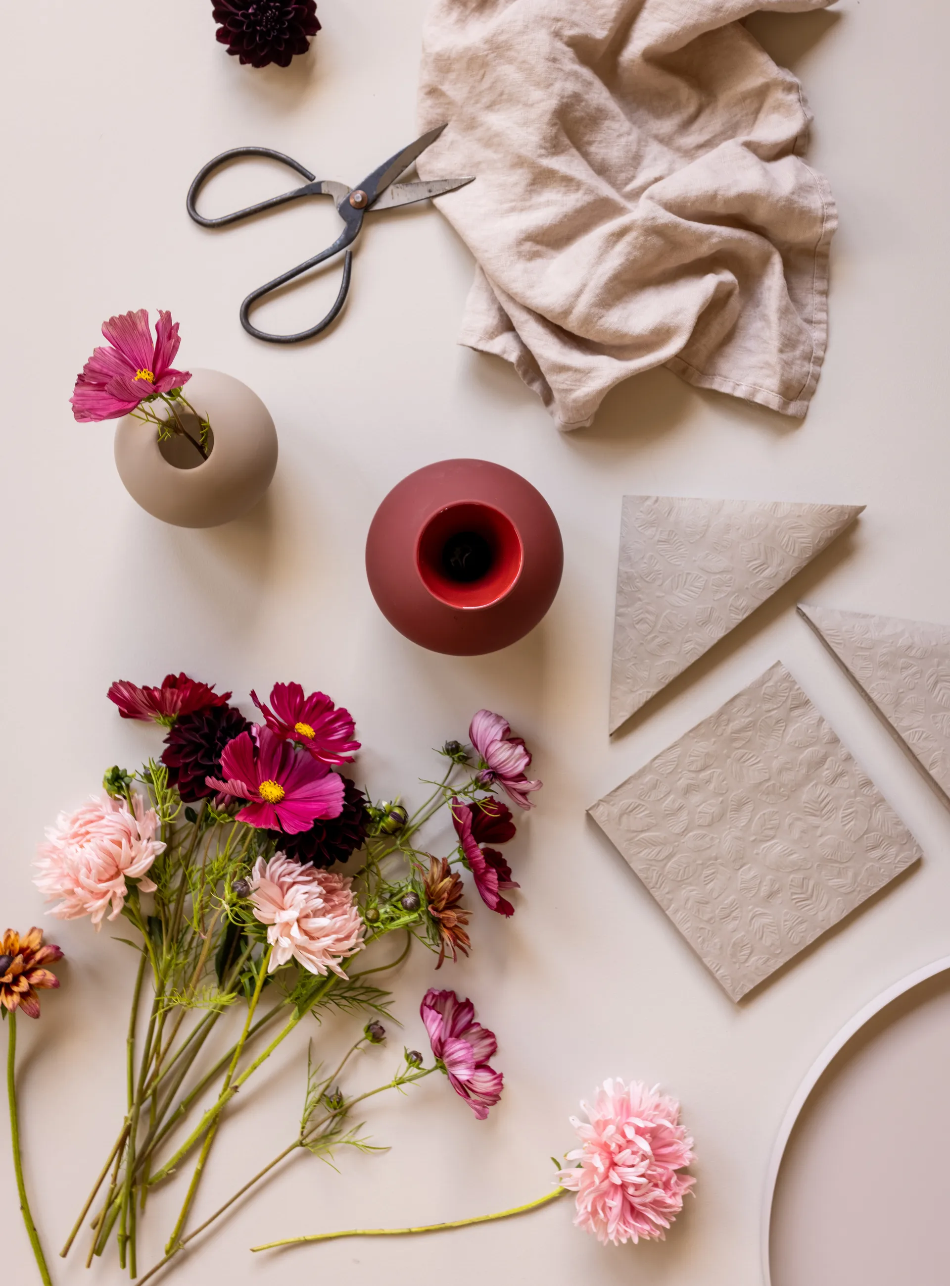 Cooee Leaf servet 33x33 cm 20-pack, Zand Cooee Design