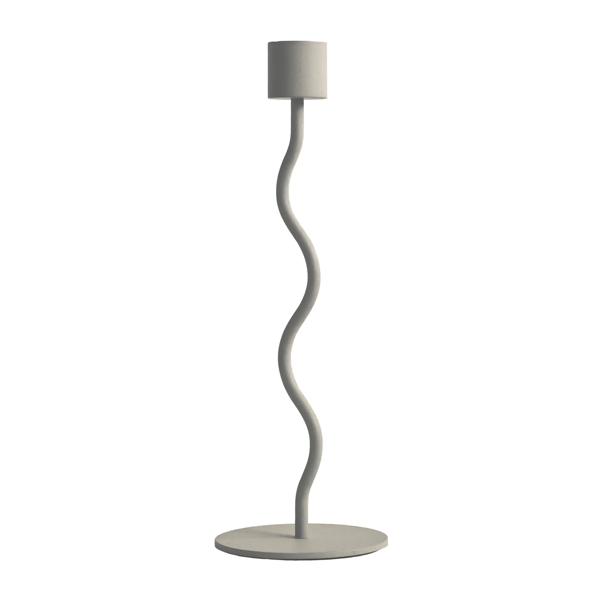 Curved kandelaar 23 cm, Zand Cooee Design