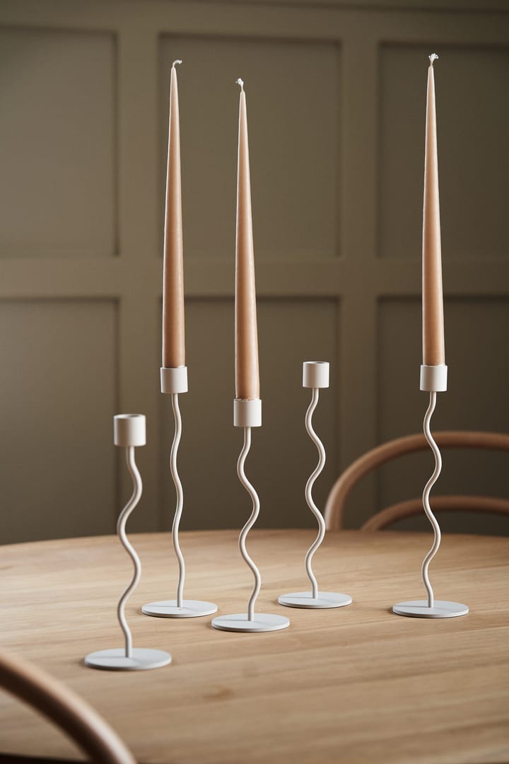 Curved kandelaar 23 cm, Zand Cooee Design