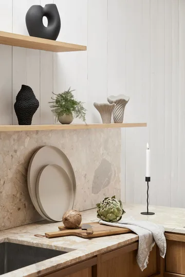 Curved kandelaar 26 cm - Black - Cooee Design