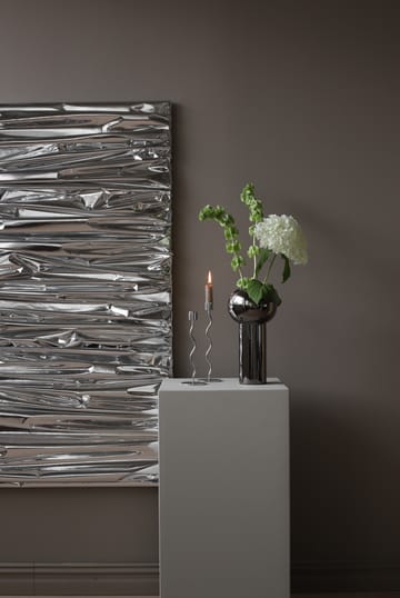 Curved kandelaar 26 cm - Roestvrij staal - Cooee Design