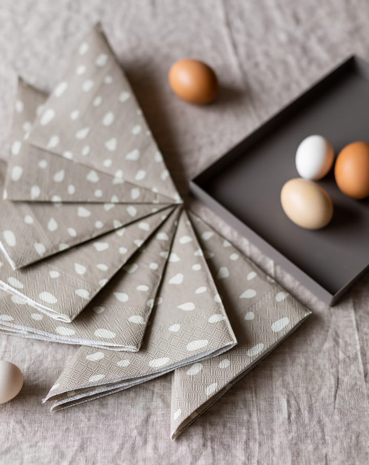Dots servetten 33x33 cm 20-pack, Sand Cooee Design
