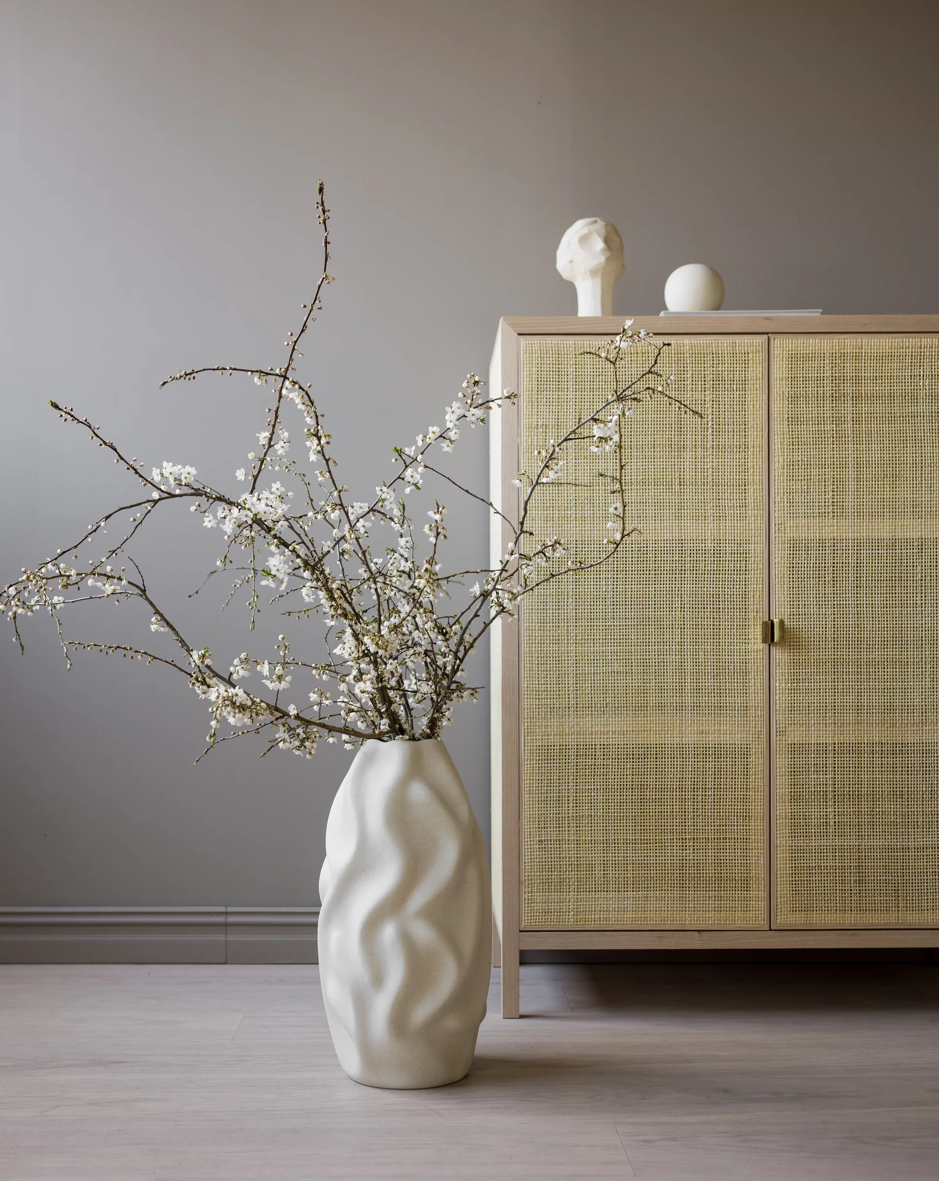 Drift vaas 55 cm, Vanilla Cooee Design