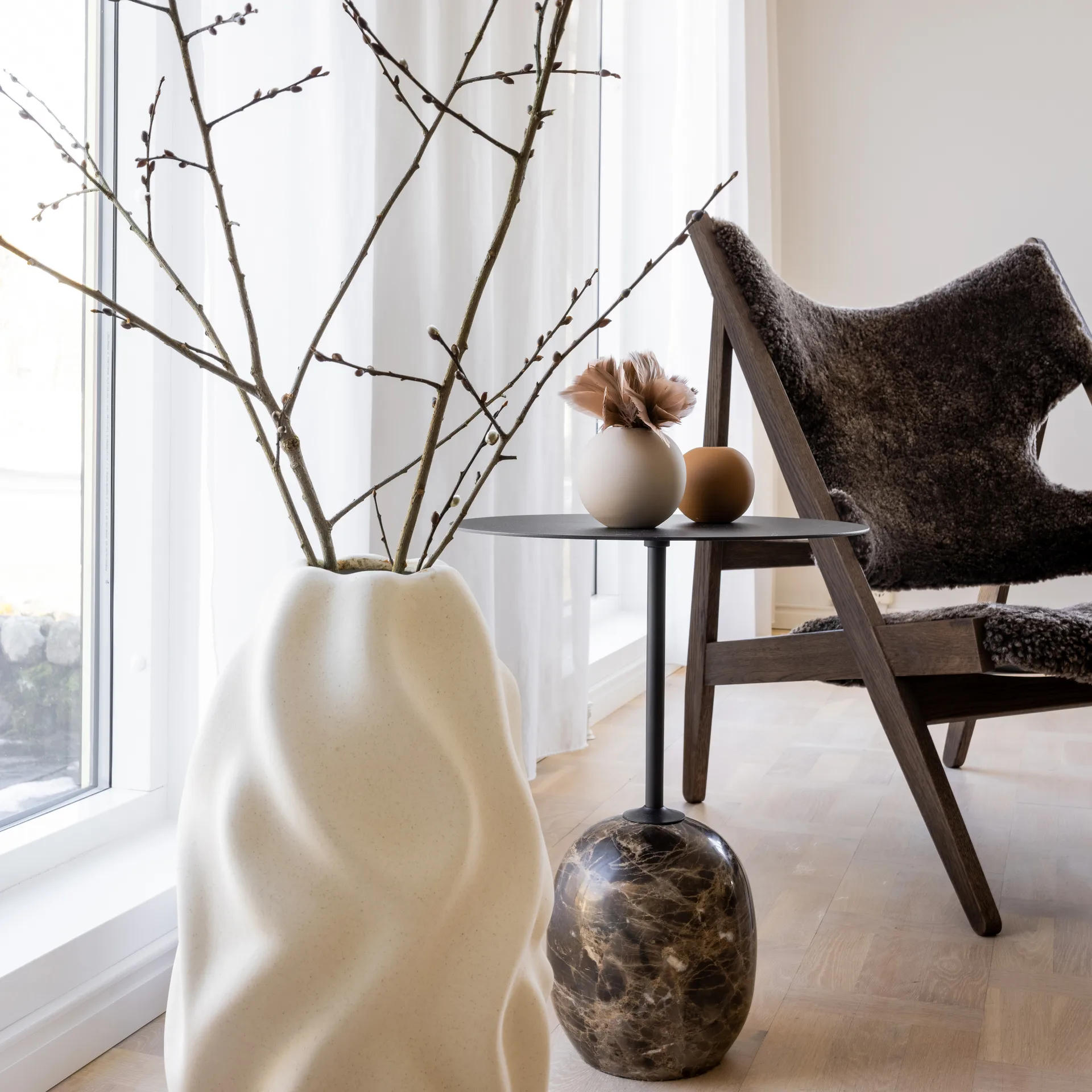 Drift vaas 55 cm, Vanilla Cooee Design