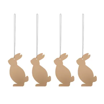 Easter Deco haas paashanger 4-pack - Cafe au lait - Cooee Design
