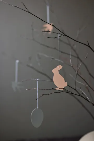 Easter Deco haas paashanger 4-pack - Cafe au lait - Cooee Design