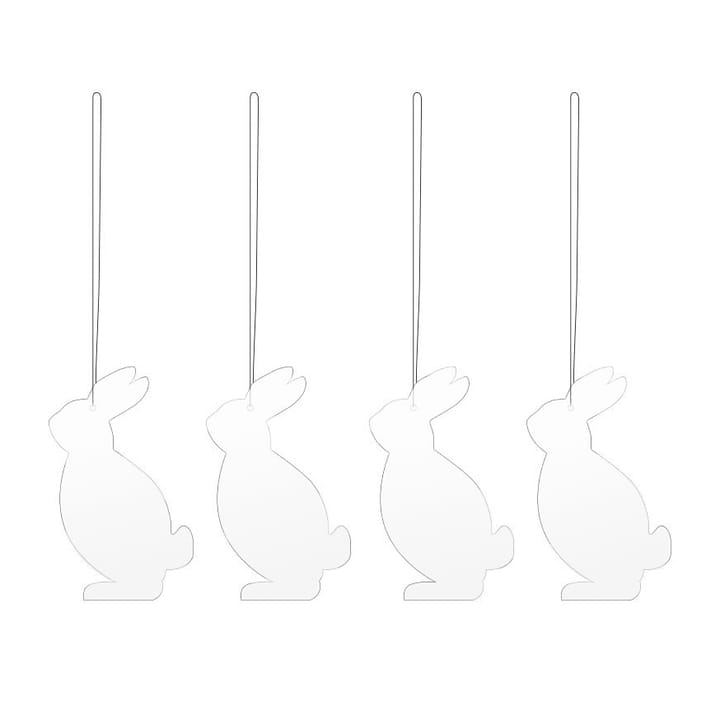 Easter Deco haas paashanger 4-pack - White - Cooee Design