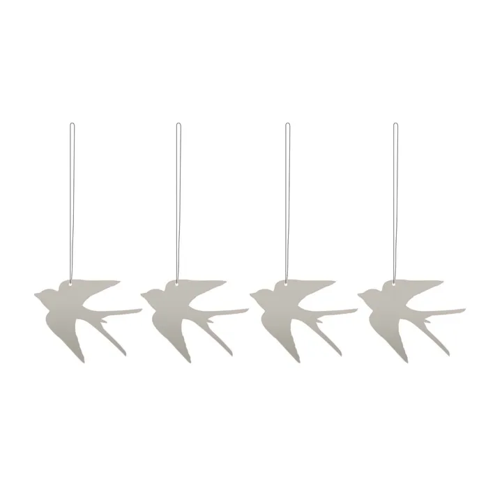Easter Deco vogel paashanger 4-pack - Sand - Cooee Design