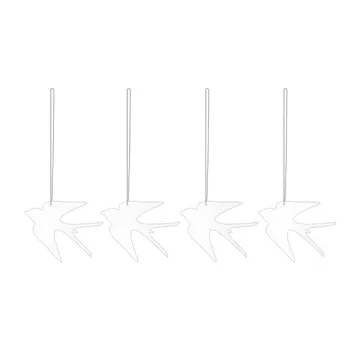 Easter Deco vogel paashanger 4-pack - White - Cooee Design