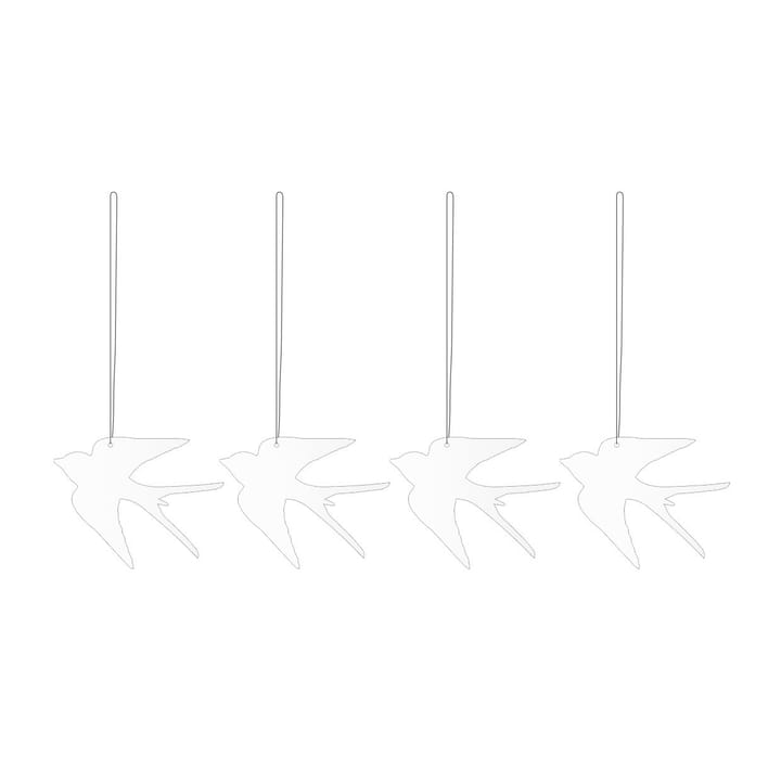 Easter Deco vogel paashanger 4-pack - White - Cooee Design