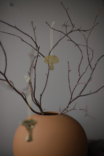 Fungi decoratiehanger 4-delig - Brass - Cooee Design