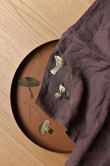 Fungi decoratiehanger 4-delig - Brass - Cooee Design