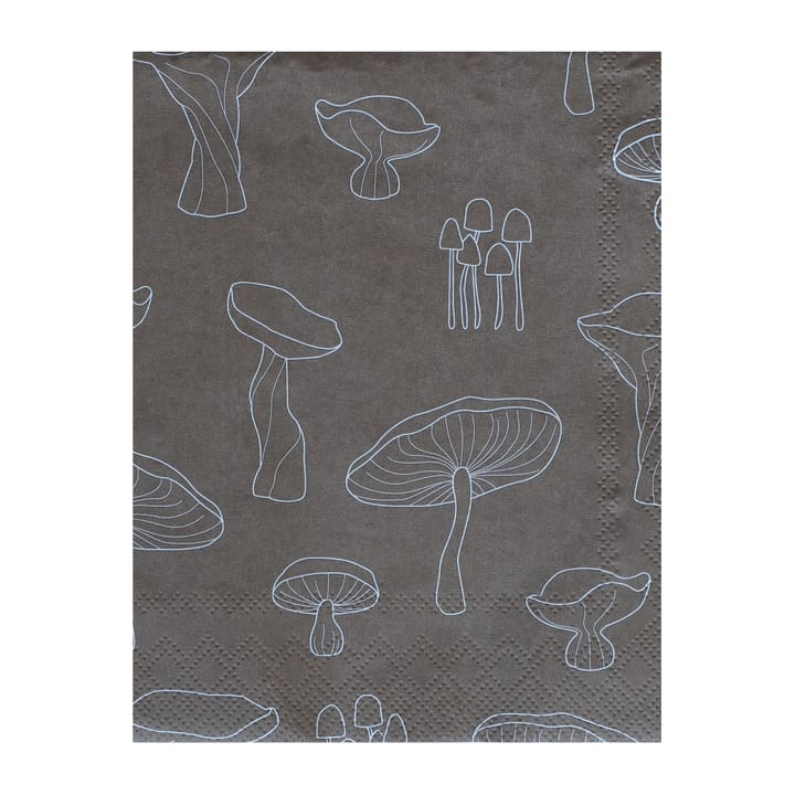 Fungi servet 33x33 cm 20-pack - Hazelnut-white - Cooee Design