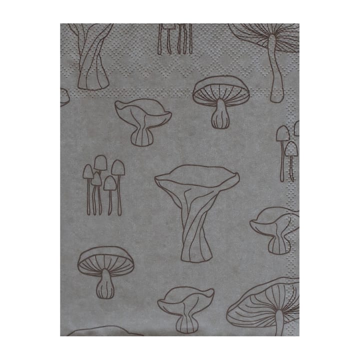 Fungi servet 33x33 cm 20-pack - Sand-hazelnut - Cooee Design
