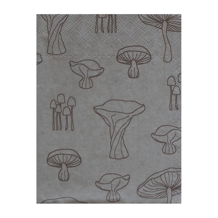 Fungi servet 33x33 cm 20-pack - Sand-hazelnut - Cooee Design