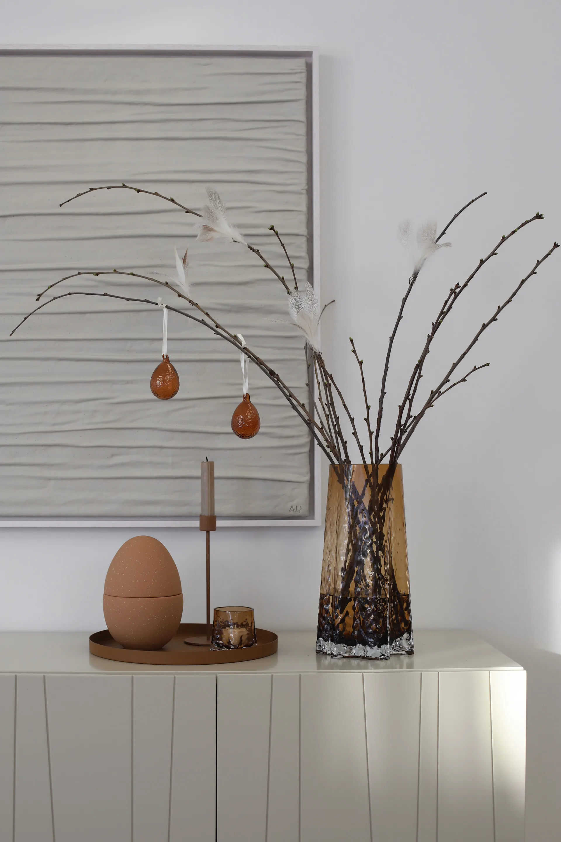 Gry ei paashanger 2-pack, Cognac Cooee Design