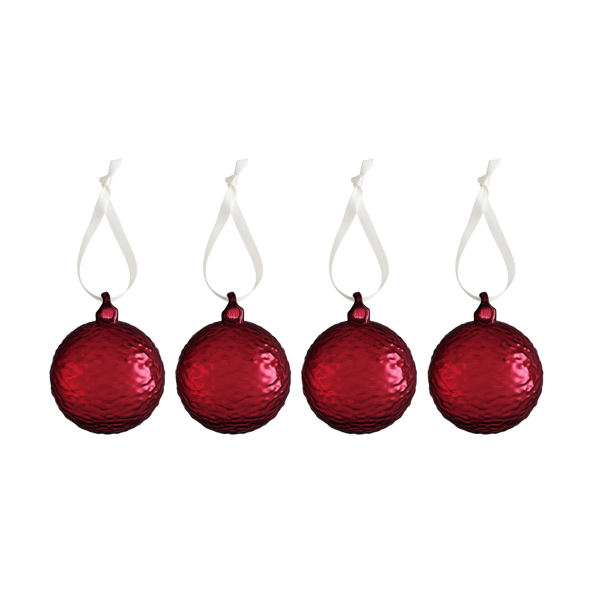 Gry Marble kerstbal Ø5 cm, Deep red Cooee Design
