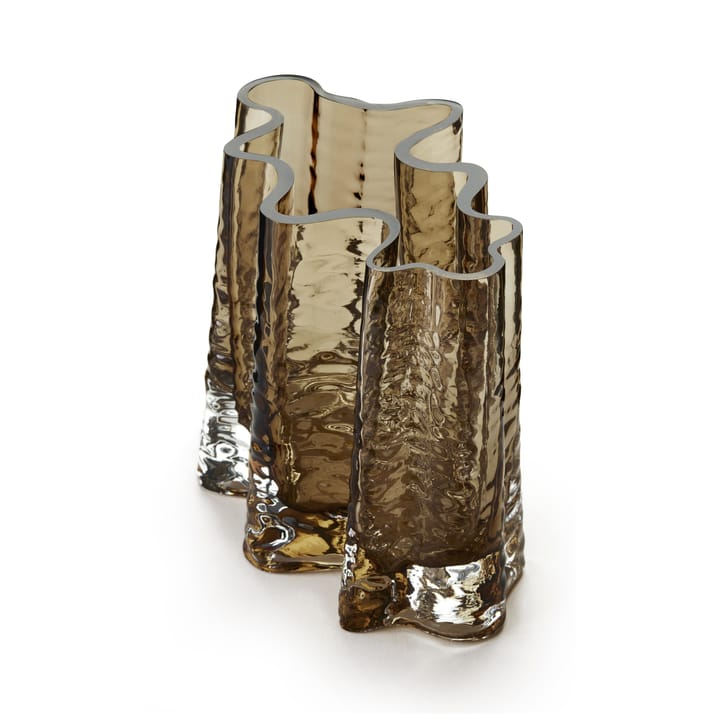 Gry wide vaas 19 cm, Cognac Cooee Design