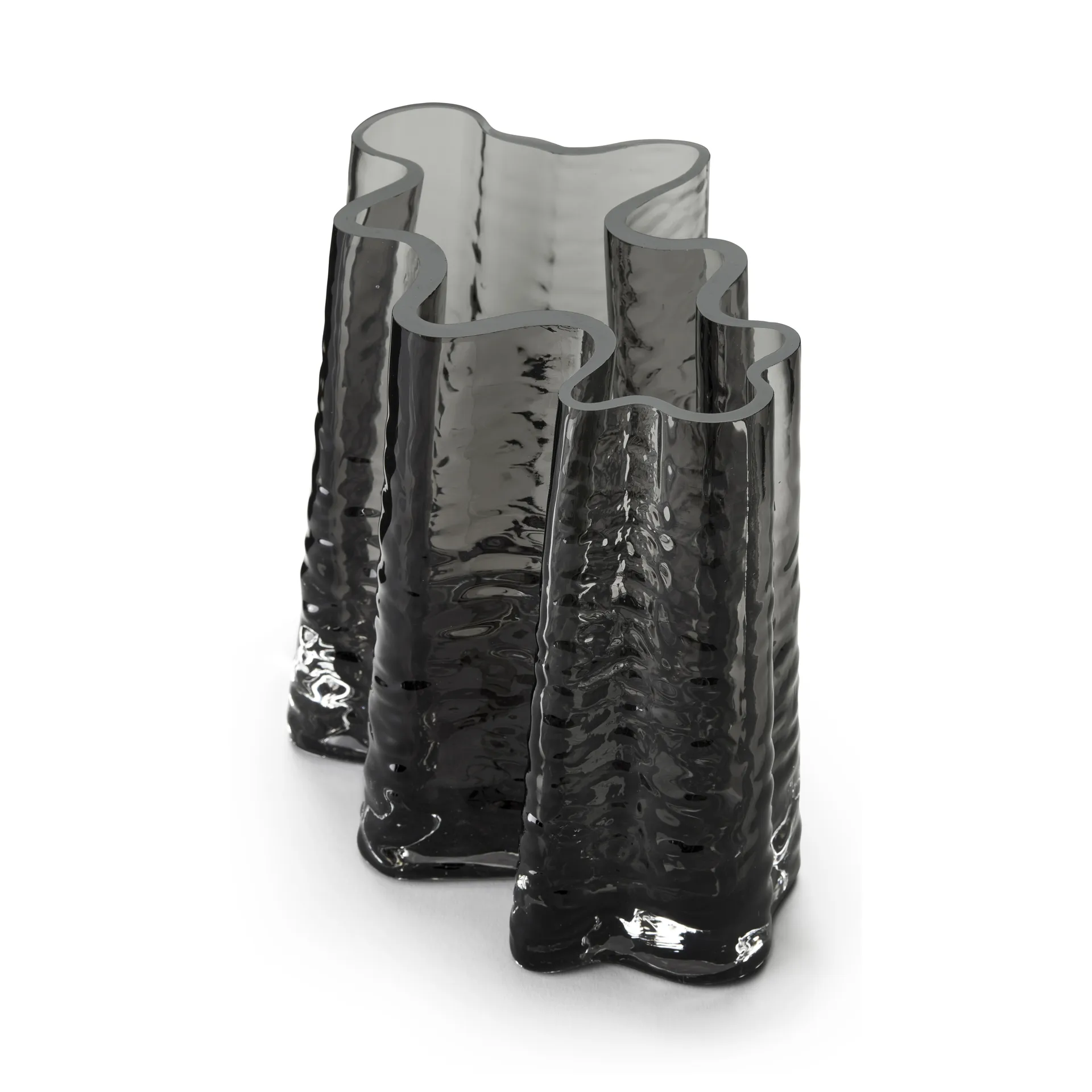 Gry wide vaas 19 cm, Smoke Cooee Design