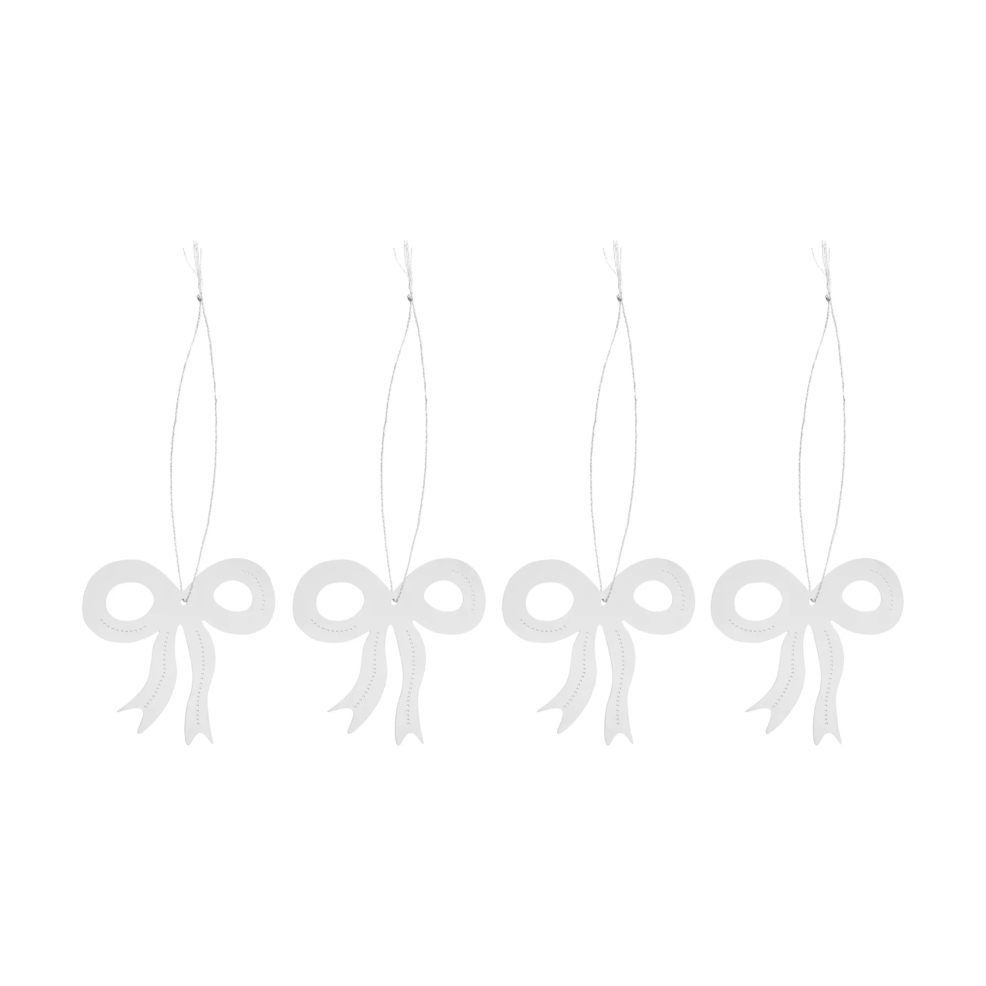 Kerst deco rozet 6 cm, Roestvrij staal Cooee Design