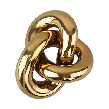 Knot Table large decoratie - Light Gold - Cooee Design