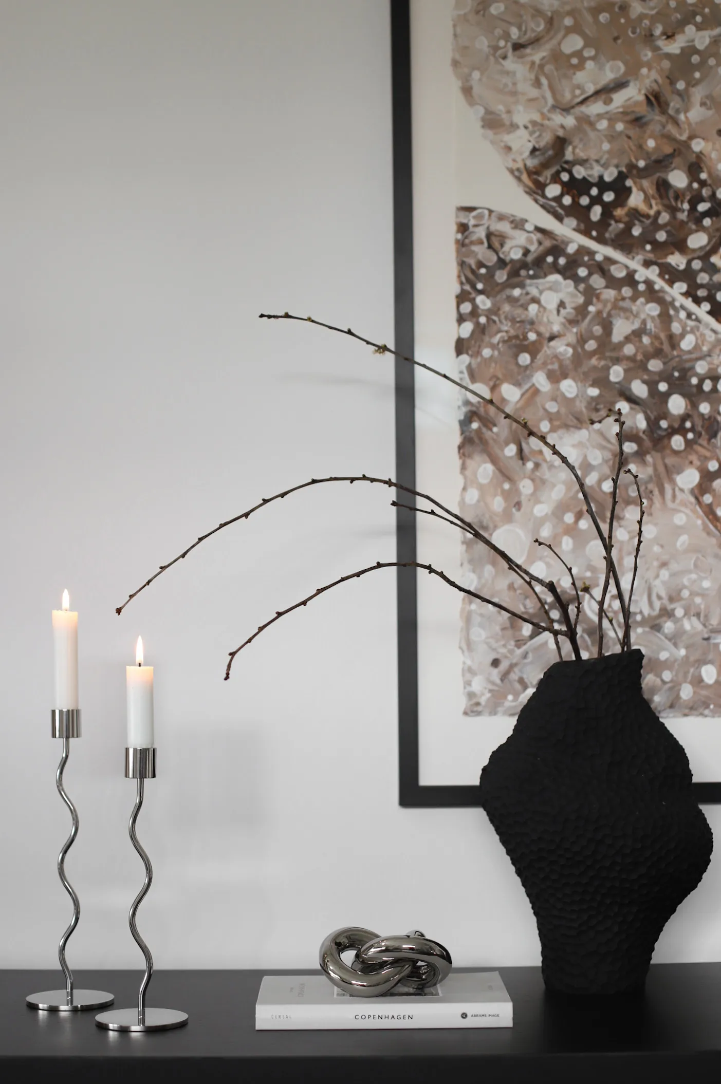 Knot Table small decoratie, Light Silver Cooee Design