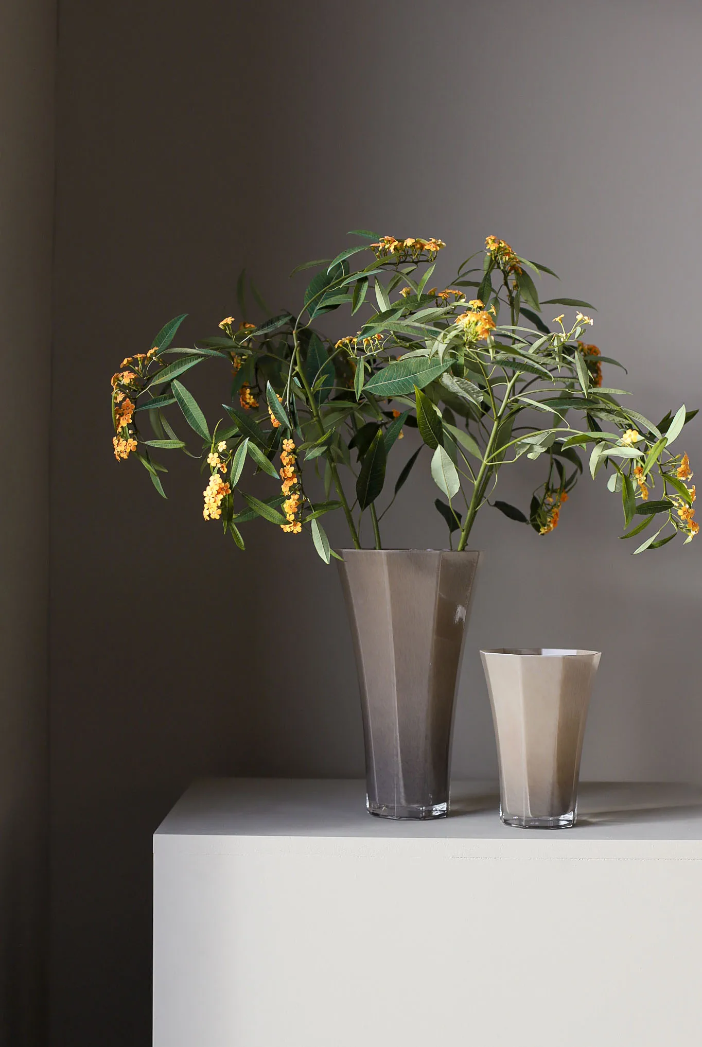 Liliané vaas 28 cm, Zand Cooee Design